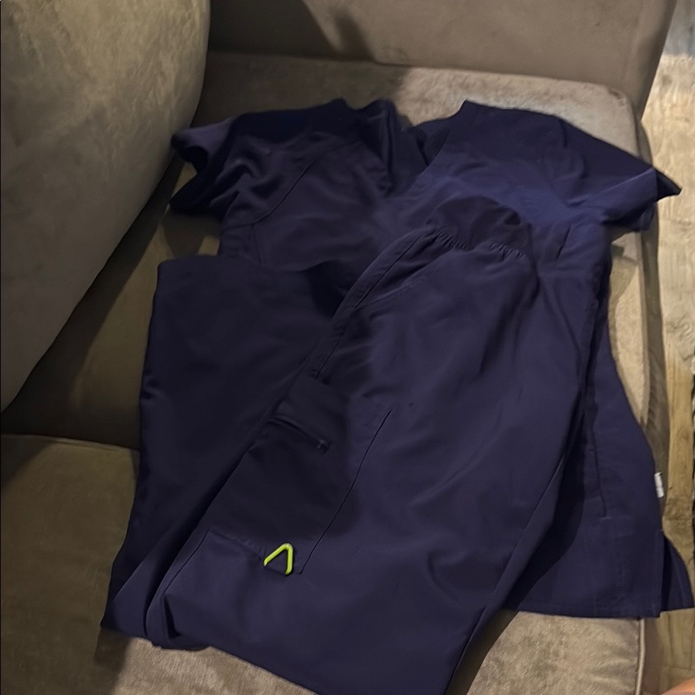 Navy Blue Scrub Set